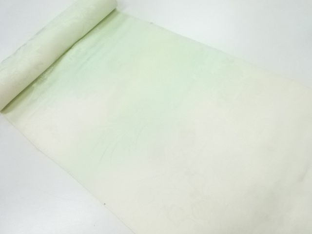 アンティーク　草花模様織出し長襦袢洗い張り